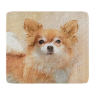 Chihuahua Hunde Malerei Original Art Schneidebrett
