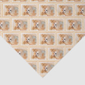 Chihuahua Hunde Malerei Original Art Seidenpapier (Ausschnitt)