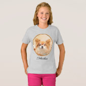 Chihuahua Hunde Malerei Original Art T-Shirt (Vorne ganz)