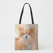 Chihuahua Hunde Malerei Original Art Tasche (Vorderseite)