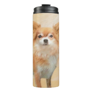 Chihuahua Hunde Malerei Original Art Thermosbecher