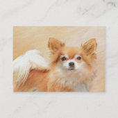 Chihuahua Hunde Malerei Original Art Visitenkarte (Rückseite)