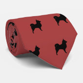 Chihuahua-Hunde-Muster Krawatte (Gerollt)