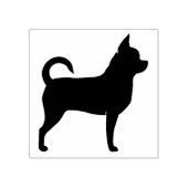 Chihuahua Hunde Silhouette Gummistempel (Prägung)