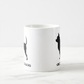 Chihuahua Hunde Silhouetten nach Maß Kaffeetasse (Mittel)