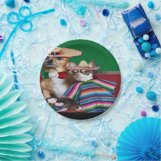 Chihuahua-Hunde-Teller Pappteller (Party)