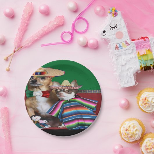 Chihuahua-Hunde-Teller Pappteller (Party)