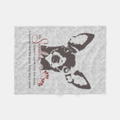 Chihuahua-Hundegedicht Fleecedecke (Vorderseite (Horizontal))