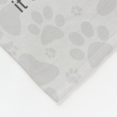 Chihuahua-Hundegedicht Fleecedecke (Ecke)