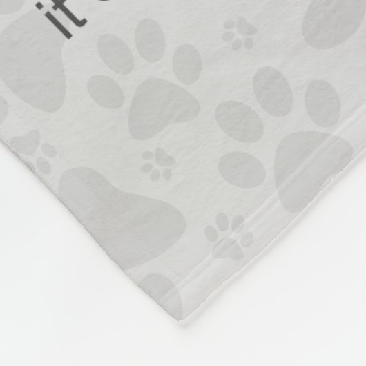 Chihuahua-Hundegedicht Fleecedecke (Ecke)