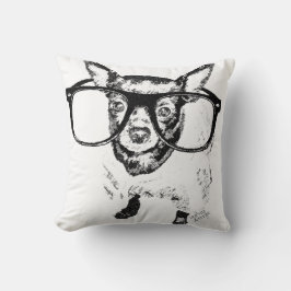 Chihuahua-Hundeillustrations-Zeichnen Kissen