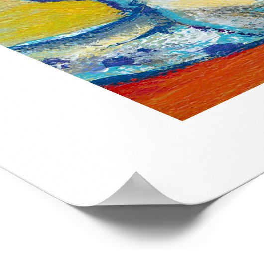 Chihuahua Hundekunst - bezauberndes Porträtmalerei Poster (Ecke)