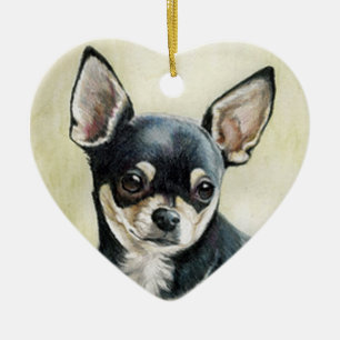 Chihuahua-Hundekunst-Verzierung Keramik Ornament