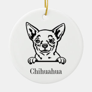 Chihuahua-Hundeschmuck Keramik Ornament