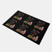 Chihuahua Hunt Egg Tree Vintager Lkw Ostertag Fußmatte (Schrägansicht)