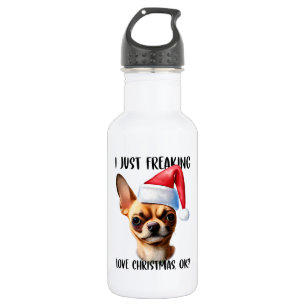 Chihuahua I gerade Freeware Liebe Weihnachten Weih Edelstahlflasche