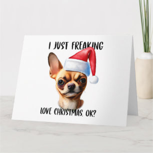 Chihuahua I gerade Freeware Liebe Weihnachten Weih Karte
