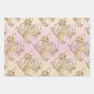 Chihuahua Ich bin ein großer Deal Geschenkpapier Set