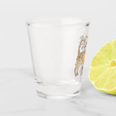 Chihuahua Ich bin ein ziemlich großer Deal-Hund Schnapsglas (Links)