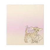 Chihuahua Ich bin ein ziemlich großes Grafikdesign Notizblock (Vorderseite)