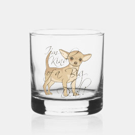 Chihuahua ich bin irgendwie ein großer Deal Whiskyglas