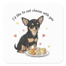 Chihuahua "Ich möchte gerne Käse mit dir essen"