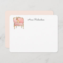 Chihuahua Illustration benutzerdefiniert Wohnung D Dankeskarte