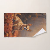 Chihuahua im Herbst Leaves Fall Inspiriert Badhandtuch Set (Handtuch)