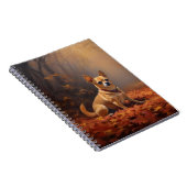 Chihuahua im Herbst Leaves Fall Inspiriert Notizblock (Rechte Seite)