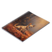 Chihuahua im Herbst Leaves Fall Inspiriert Notizblock (Linke Seite)