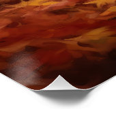 Chihuahua im Herbst Leaves Fall Inspiriert Poster (Ecke)