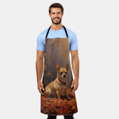 Chihuahua im Herbst Leaves Fall Inspiriert Schürze (Getragen)