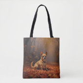 Chihuahua im Herbst Leaves Fall Inspiriert Tasche (Vorderseite)