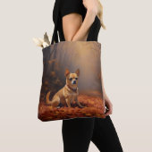 Chihuahua im Herbst Leaves Fall Inspiriert Tasche (Von Nahem)