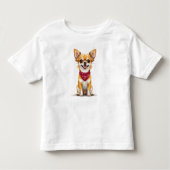 Chihuahua im niedlichen Cartoon Kleinkind T-shirt (Vorderseite)