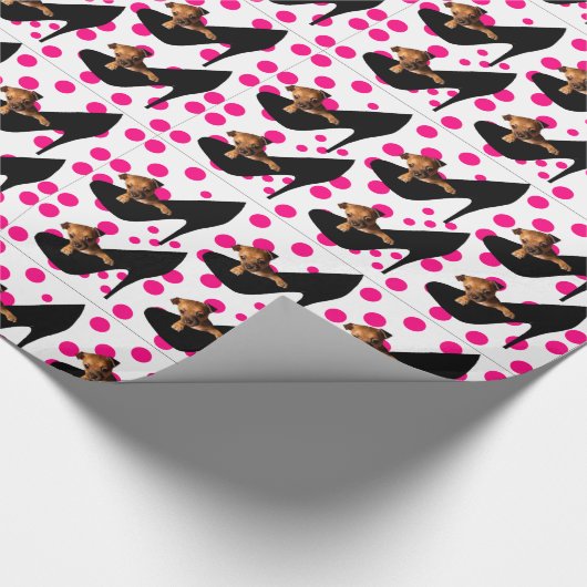 CHIHUAHUA IM SCHUH GESCHENKPAPIER (Ecke)