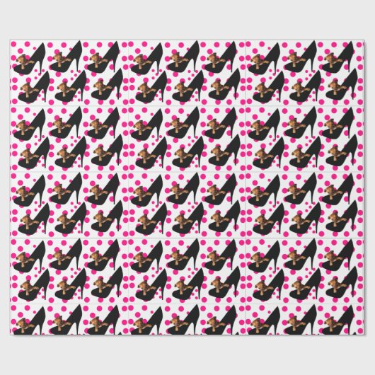 CHIHUAHUA IM SCHUH GESCHENKPAPIER (Flach)