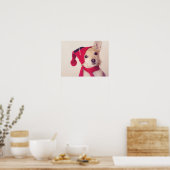 Chihuahua im Winter Cap Poster (Küche)