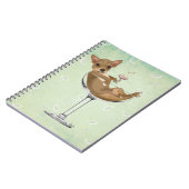 Chihuahua in Cocktailglas Notizblock (Linke Seite)