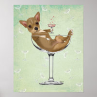 Chihuahua in Cocktailglas