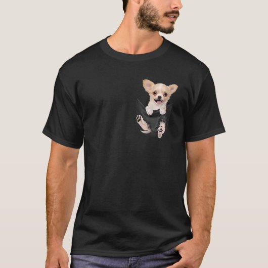 Chihuahua in deinem Pocket-Hund-T-Shirt T-Shirt (Vorderseite)