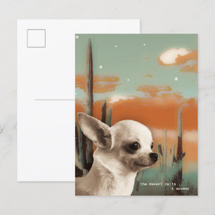 Chihuahua in der Desert Postkarte