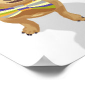 Chihuahua in einem Bowtie-Poster Poster (Ecke)