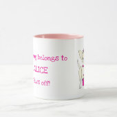 Chihuahua in einem personalisierten Tiara-Becher Tasse (Zentrum)