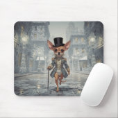 Chihuahua in Paris unterwegs Mousepad (Mit Mouse)