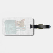 Chihuahua in Tasche Gepäckanhänger (Rückseite horizontal)