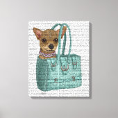 Chihuahua in Tasche Leinwanddruck (Vorderseite)