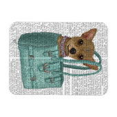 Chihuahua in Tasche Magnet (Horizontal)
