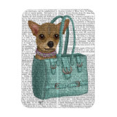 Chihuahua in Tasche Magnet (Vertikal)
