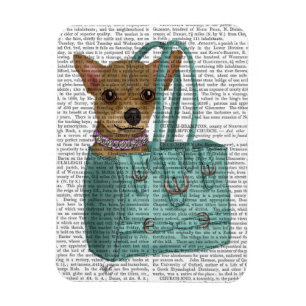 Chihuahua in Tasche Magnet